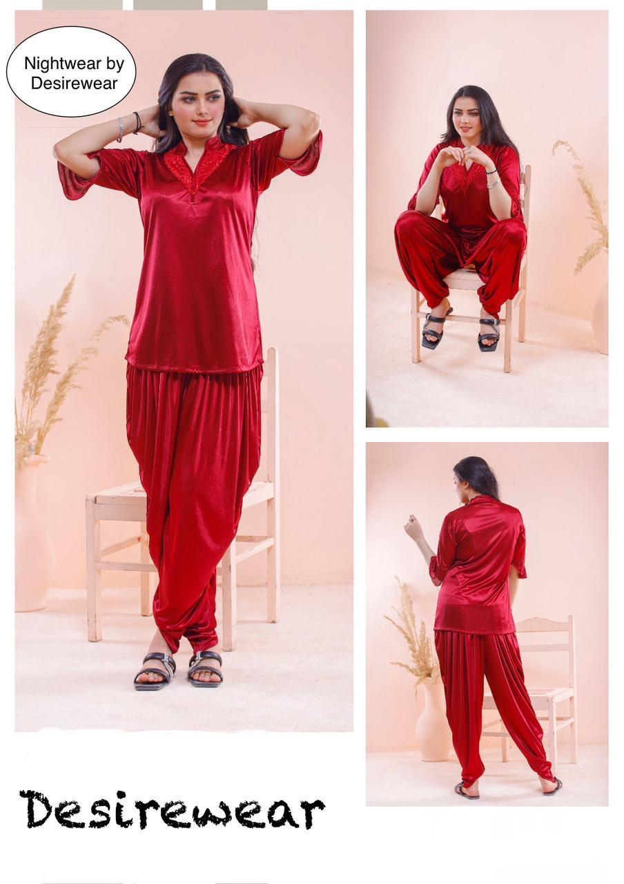 Patyala shalwar 2pcs night wear