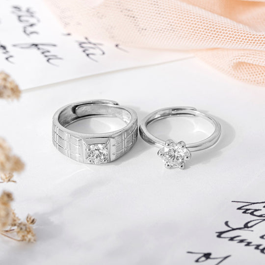 Lovers Special His and Her Couple Rings ππ Adjustable