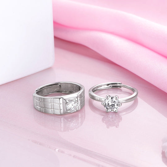 Lovers Special His and Her Couple Rings ππ Adjustable