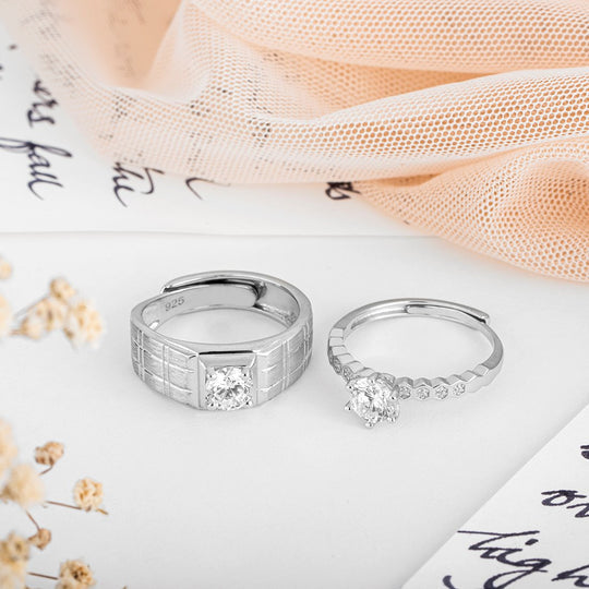 His and Her Couple Rings ππ Adjustable