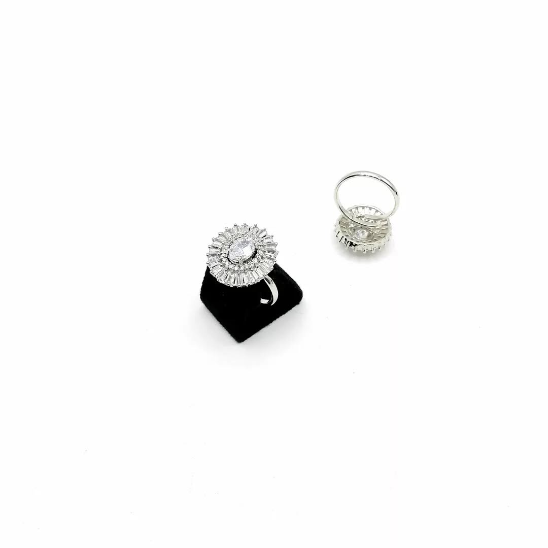 American Diamond Ring Real Stone Fine Quality