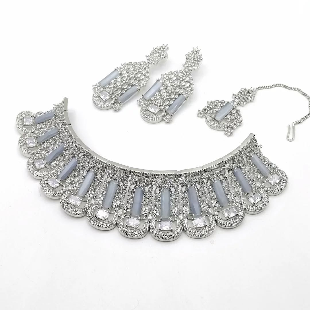 American Diamond Set Real Stone Fine Quality