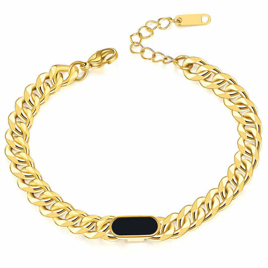Luxury Gold Cuban Chain Bracelet for Men and Women